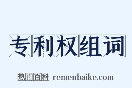 专利权组词是什么意思的图片